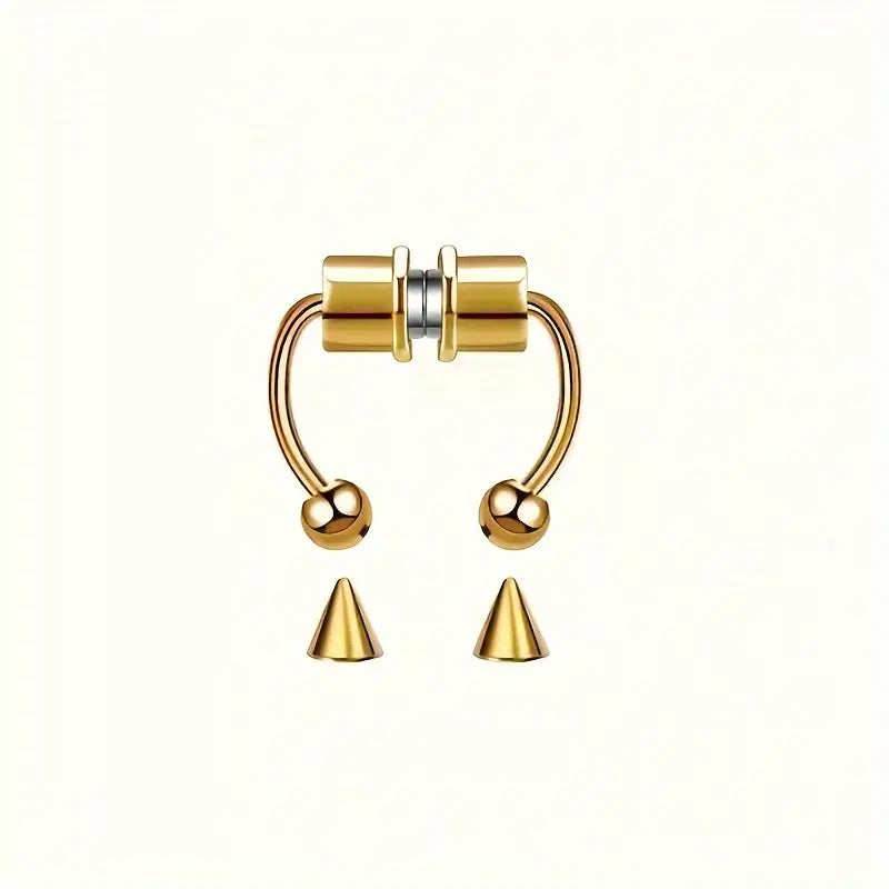 Nose Rings Hoops Fake Nose Ring Fake Septum Fake Lip Rings Fake Septum Piercing