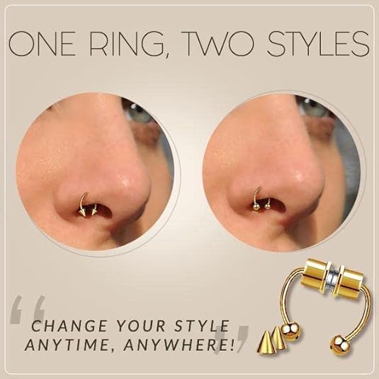 Nose Rings Hoops Fake Nose Ring Fake Septum Fake Lip Rings Fake Septum Piercing