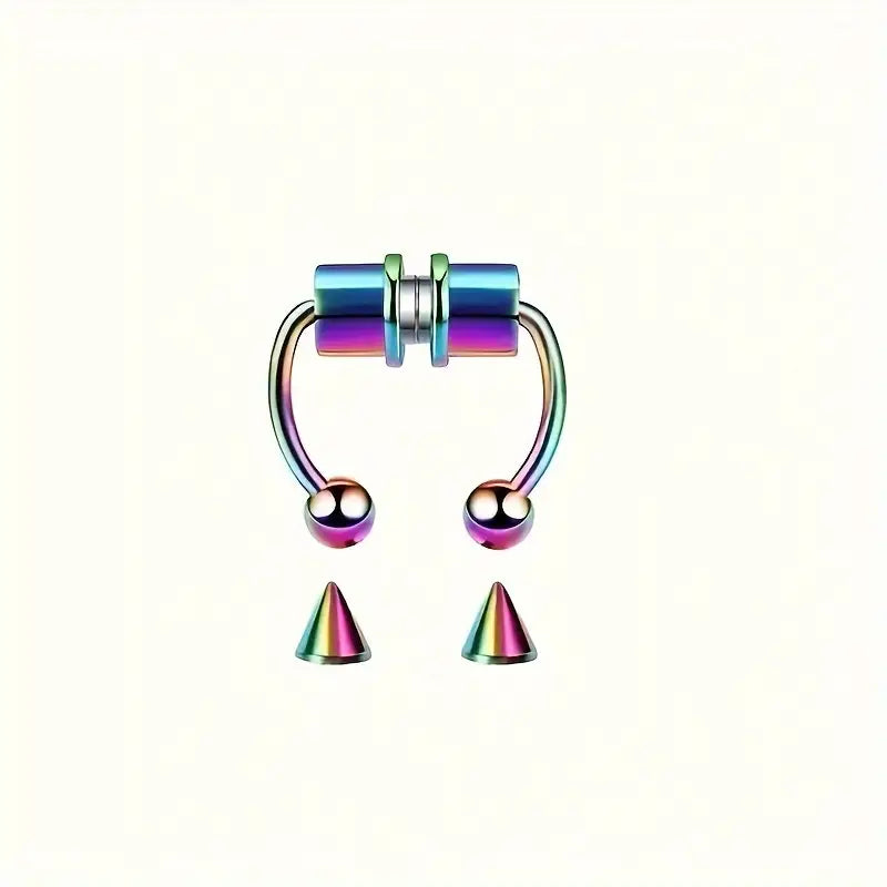 Nose Rings Hoops Fake Nose Ring Fake Septum Fake Lip Rings Fake Septum Piercing
