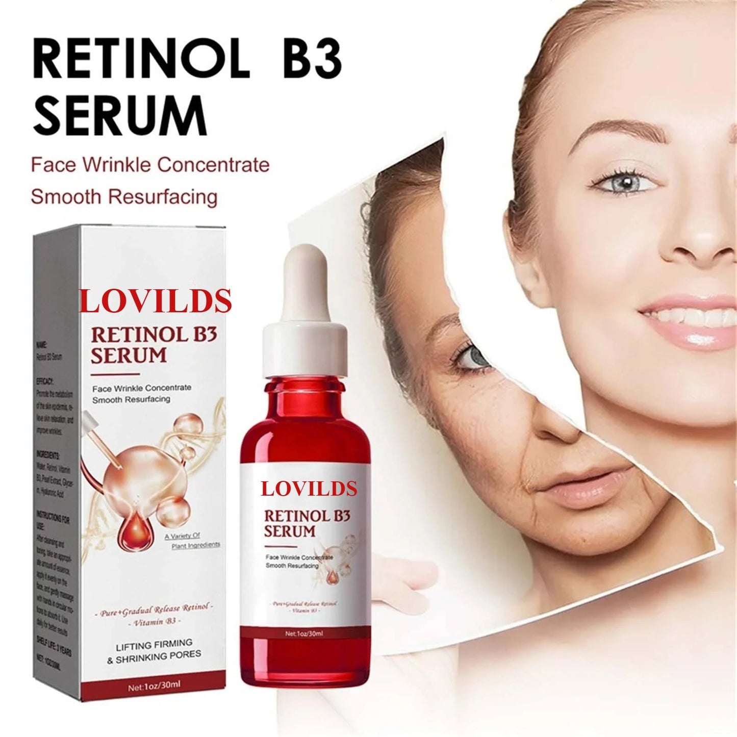 (🔥🔥🔥Limited time offer last 30 minutes) LOVILDS™ RETINOL B3 SERUM