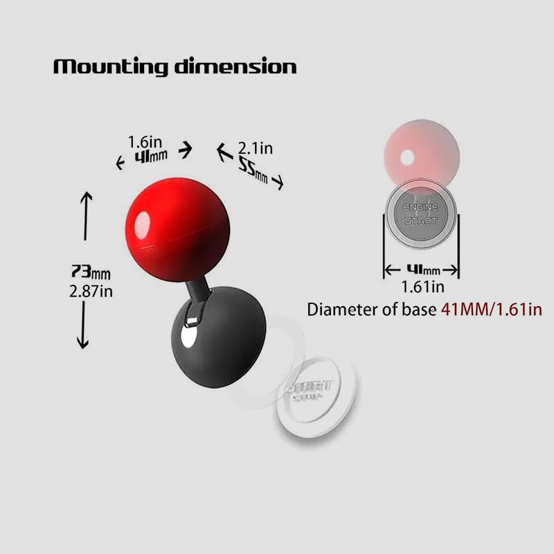 🔥Bouton de démarrage de voiture avec boule de joystick